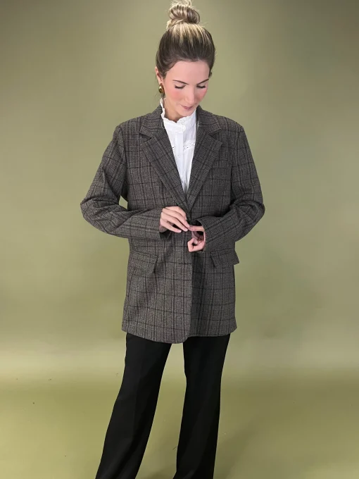 Blazer cuadros paño West