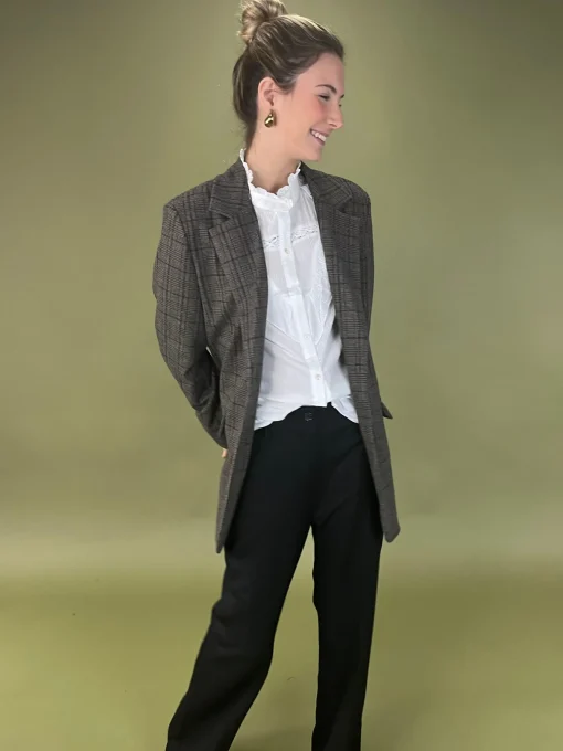 Blazer cuadros paño West