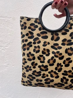 Bolso animal print asa redonda