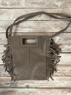 Bolso flecos piel