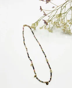 Colgante estrellas y piedras de colores