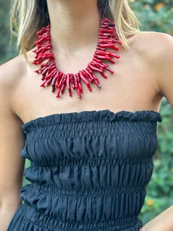 Collar corales Rojo