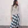 Falda vuelo cuadros