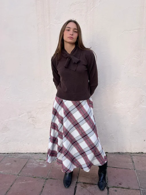 Falda vuelo cuadros