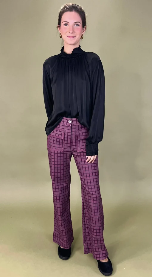 Pantalón cuadros bolsillos