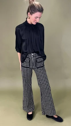 Pantalón cuadros bolsillos