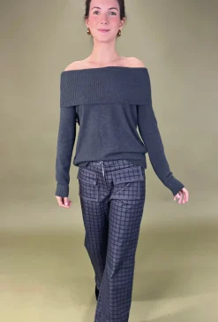 Pantalón cuadros bolsillos