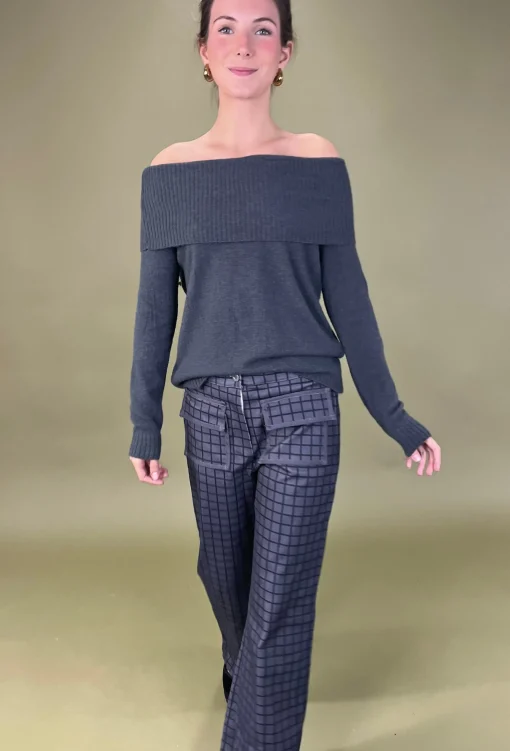 Pantalón cuadros bolsillos