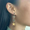 Pendientes Estrellas enlazadas