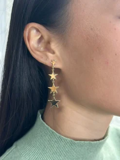 Pendientes Estrellas enlazadas