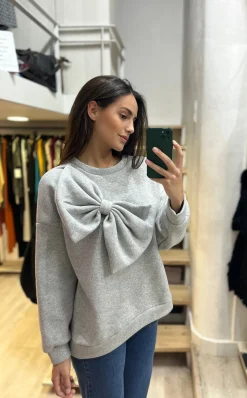 Sudadera oversize lazo