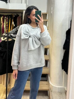 Sudadera oversize lazo