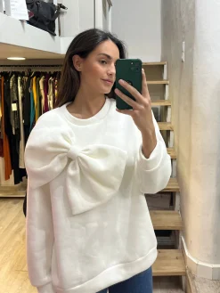 Sudadera oversize lazo